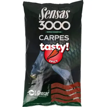 Návnadová surovina Krmítková směs Sensas 3000 Carp Tasty Spicy – kapr Robin Red 1 kg