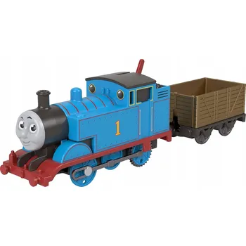 Vláček a vláčkodráha FISHER PRICE TOMEK A PŘÁTELÉ lokomotiva na baterie TOMÁŠ S VAGONKEM