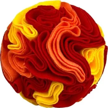 Hračka pro psa Čichací hračka pro psy Velikost S Koule se záhyby na pamlsky Interaktivní hračka pro čichovou práci a trénink červená