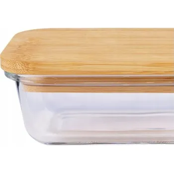 Dóza na potraviny Alpina skleněná dóza s víkem 14,7 x 10,5 x 5,5 cm