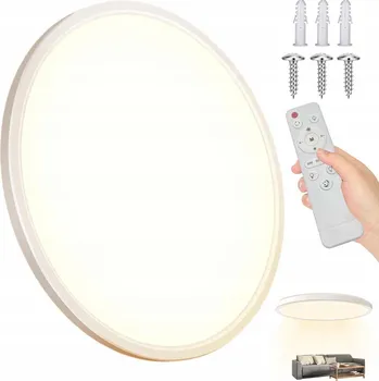 Chytré stropní svítidlo LED s dálkovým ovládáním + aplikací, 40 W, 3600 lm, bílé