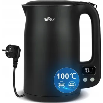 Rychlovarná konvice Z nerezové oceli Konvice BEAR 1800 W, 11 teplot, 1,7 l