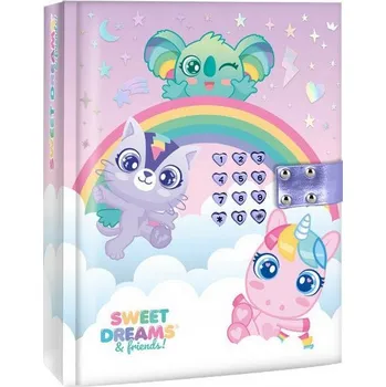 Zápisník Zápisník A5 Kids Euroswan SWEET DREAMS & FRIENDS fialový