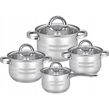 Hrnec Sada hrnců 8 dílů nerezová ocel Altom Design Remo pro indukci a plyn