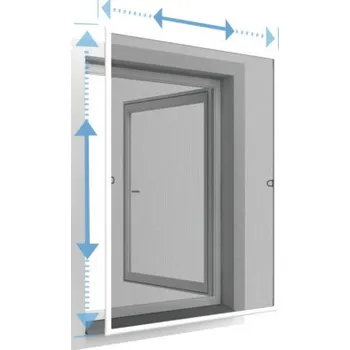 Síť proti hmyzu Teleskopická síť proti hmyzu na okno Home Protect bílá Plus 120x140 cm