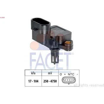 Posilovač brzd Tlakový senzor, posilovač brzd FACET 10.3081