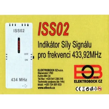 Příslušenství k termostatu ELEKTROBOCK Indikátor síly signálu pro frekvenci 433,92MHz ISS02