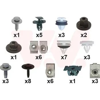 Blatník karosérie Montážní sada, blatník VAN WEZEL 3722796