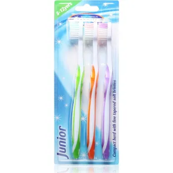 Zubní kartáček Beauty Formulas Junior zubní kartáčky pro děti 3 ks