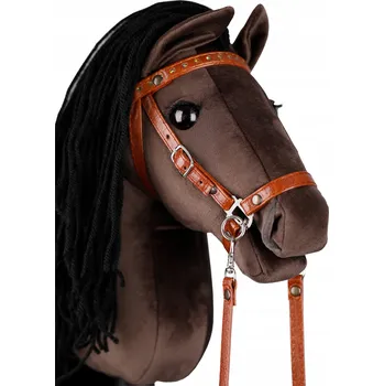 Hobby horsing Hobby Horse HNĚDÁK, HNĚDÁ ČERNÁ HŘÍVA A4, LUSITANO koník na tyči