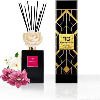 Vonný olej LILA FASHION - XL difuzér s FLOW květinou & tyčinkami PARFUMIA®, 500 ml
