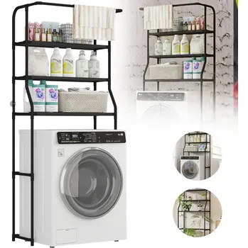 Koupelnový nábytek Koupelnová police nad WC pračku 3úrovňový regál skříňka stojan organizér