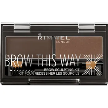 Tužka na obočí RIMMEL BROW THIS WAY Sada na obočí 003 DARK BROWN (Tmavě hnědá)