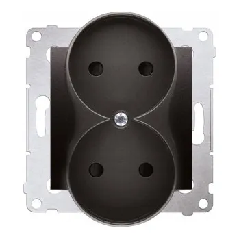 Elektrická zásuvka Elektrická Zásuvka zásuvka Kontakt-simon černá