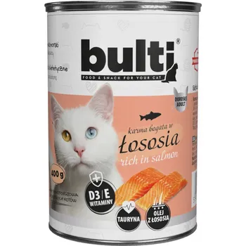 Krmivo pro kočku BULTI - Paštika s lososem - bohatá na lososa 400g