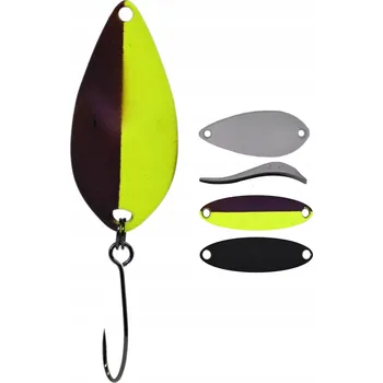 Umělá nástraha Wobler GERMINA Trout Spoon 2.5g - Black Widow