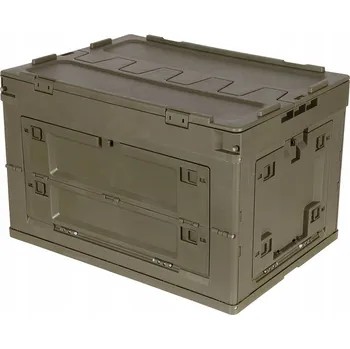Úložný box Skládací plastový box, 60 l, olivový