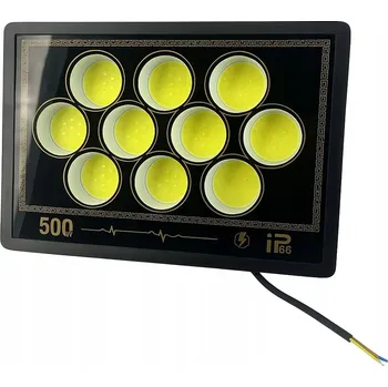 LED reflektor 500W černý bílý IP66
