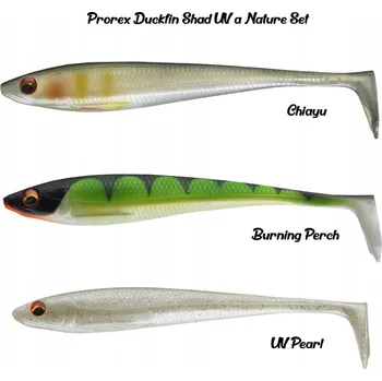 Umělá nástraha Daiwa Prorex Duckfin Shad 12,5cm sada měkkých nástrah 5 ks