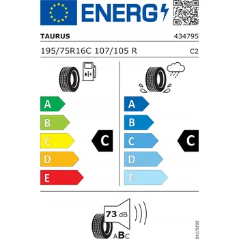 Letní pneumatika Taurus Cargospeedevo 195/75 R16 107/105 R zesílená (C)