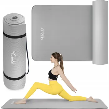 podložka na cvičení Podložka na cvičení NBR 1,5 cm 4FIZJO 180 cm x 60 cm šedá