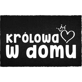 Rohožka KOKOSOVÁ VSTUPNÍ ROHOŽKA ČERNÁ 40X60 CM - KRÁLOVNA DOMA