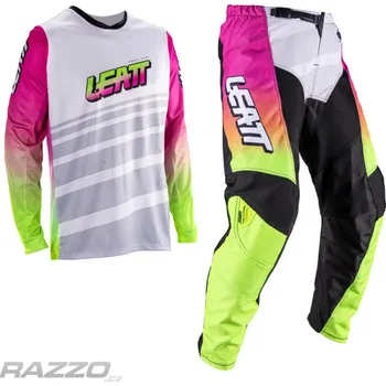 Moto dres MX komplet LEATT Moto 3.5 Ride Kit Retro Pink 2026 kalhoty 34 / dres L