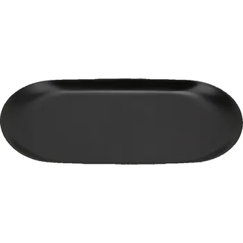 Oválný tác Černý Nerezová Ocel