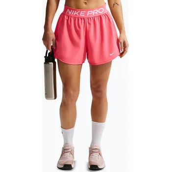 Dámské oblečení Dámské tréninkové šortky Nike Pro Dri-Fit Mid-Rise Brief-Lined 3" sea coral/white