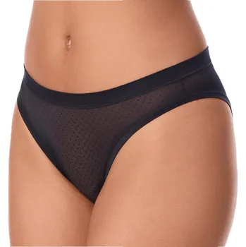 Kalhotky DKNY - Dot mesh kalhotky klasické black M DK8502