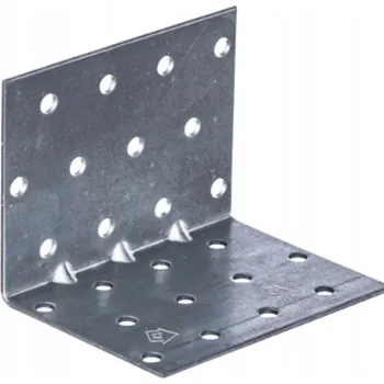 Tesařské kování MONTOVÁNÍ ÚHELNÍK S PROLISEM 60x60x80x1,5 TESAŘSKÝ SPOJOVNÍK POZINK