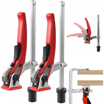 Truhlářská svěrka TRUHLÁŘSKÁ SVĚRKA RAČNOVÁ PÁKOVÁ SVĚRKA PRO VODÍCÍ LIŠTU 2KS