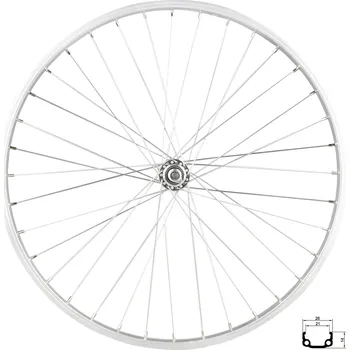 Kolo přední RMX 21, 507x21,stříbrné, náboj F80428