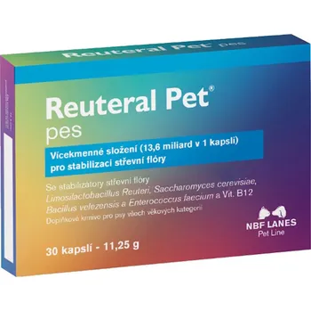 NBF Lanes Reuteral Pet pes 30 cps.