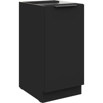 Kuchyňská linka Dolní skřínka SIENA - 40 D 1F BB, Černá mat/Černá mat