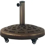 Pojízdný stojan na slunečník | bronzový