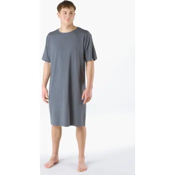 GINA 79206 košile noční ánská krátký rukáv Barva: tm. šedá, Velikost: XL