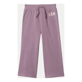 Dámské kalhoty Gap Teplákové kalhoty 635493 Fialová Regular Fit 4Y