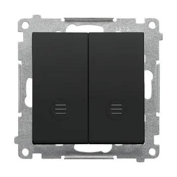 vypínač Simon 55 Křížový Dvojitý Vypínač s Podsvícením