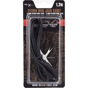 Audio kabel Kabel natec NKA-0538 minijack 3,5 mm - minijack 3,5 mm 1,2 m
