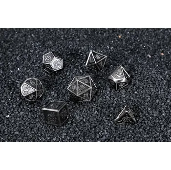 Příslušenství k deskovým hrám LONDÝNSKÝ DYM SADA 7 KOVOVÝCH RPG kostek