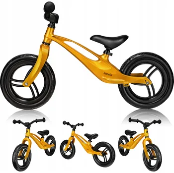 Dětské vozidlo Odrážedlo Lionelo Bart 12" zlaté LO-BART GOLDIE