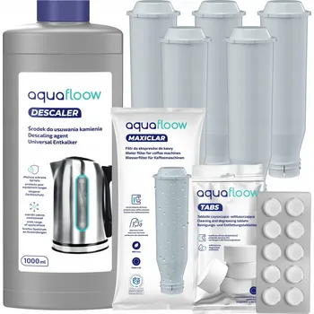Sada AquaFloow pro kávovary Krups a Nivona: 5x filtr, odvápňovač, tablety