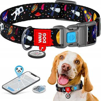 Obojek pro psa WAUDOG nylonový obojek NASA 24-40/2 cm S