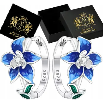 Náušnice Stříbrné Náušnice 925 Anglické Zirkony Elegantní Dámské Dárek Gravírování