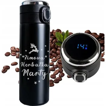 Termohrnek S gravírováním Termohrnek s displejem, Dárek ke Dni učitelů