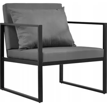 Zahradní nábytek Zahradní židle PremiumXL kovová černá