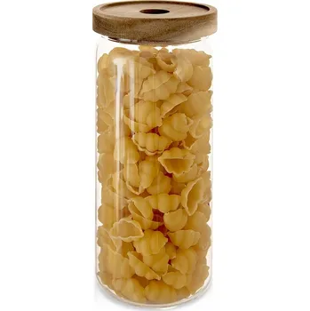 Dóza na potraviny Skleněná dóza na potraviny s těsným uzávěrem, 1,6 l, na sypké produkty
