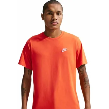 Pánské tričko Pánské tričko s krátkým rukávem Nike SPORTSWEAR CLUB oranžové AR4997-809 - 3XL | UK 14 | US 15