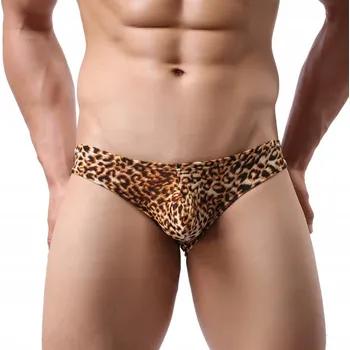 Slipy Pánské spodní prádlo slipy slipy s leopardím vzorem - XL